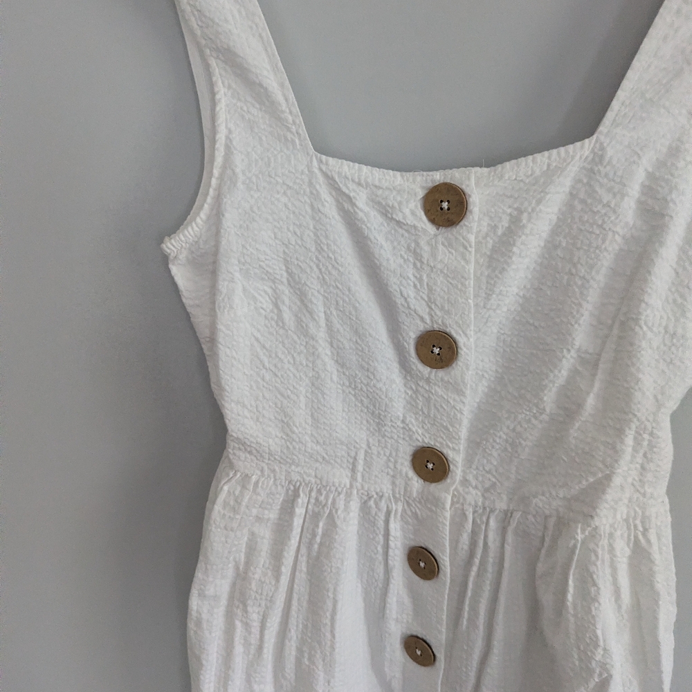 NEW Women's MNG 4 White Button Down Dress - Picture 4 of 6